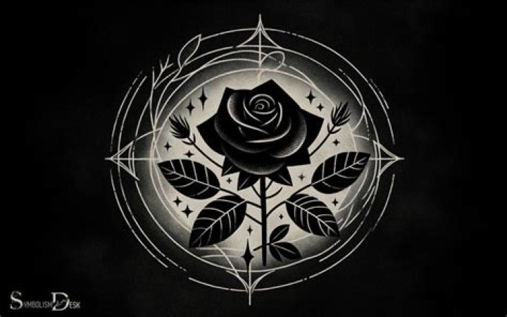 What does a black rose tattoo symbolize?