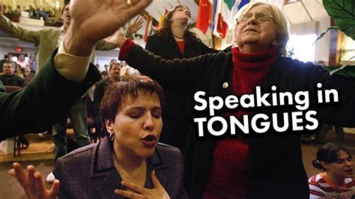What happens when someone speaks in tongues?